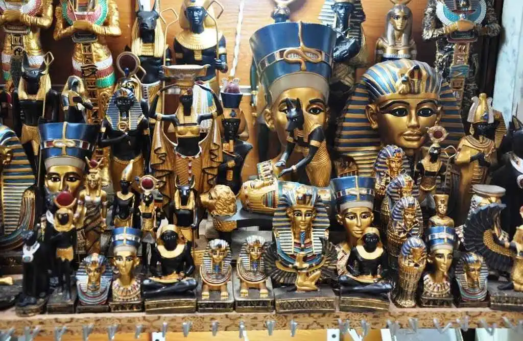 Recuerdos tradicionales en Egipto