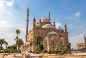 Panoramic view of Salah El din Citadel in Old Cairo