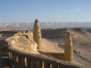 Panoramic view of Dakhla Oasis. A tour package includes Safari Tours white desert and four oases of Egypt.